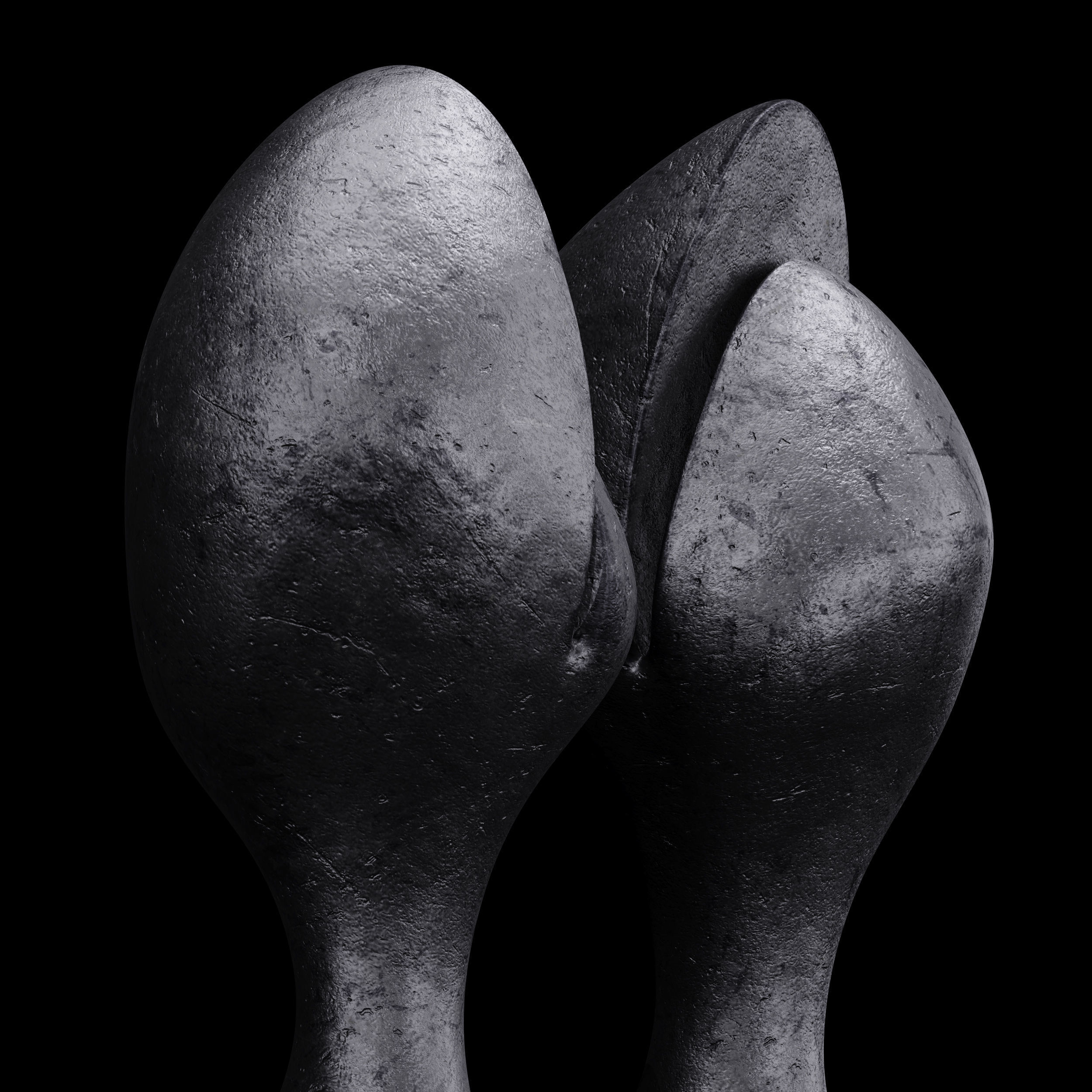 Sculptures of Abstraction Split Fruit 2008 3D model_1