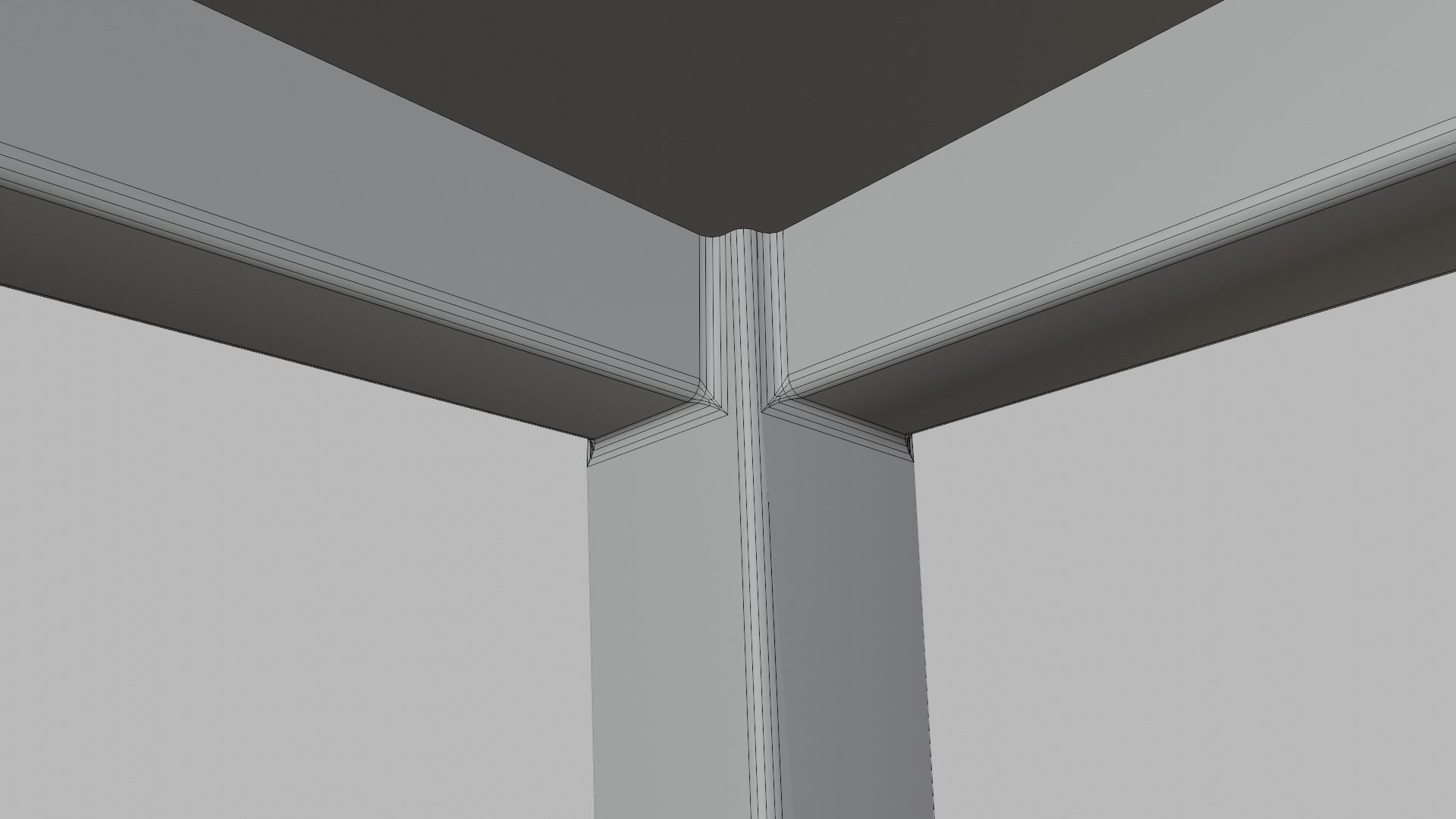 Simple Kitchen Table Low-poly 3D model_5