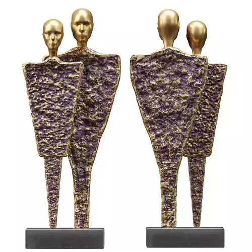 Couples Figure Sculpture 2 3D model