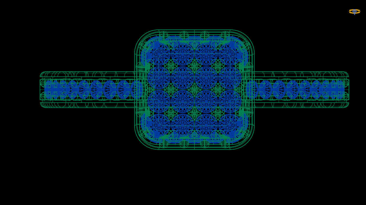 Micro pave ring - Square shaped ring  3d file 3D print model_1