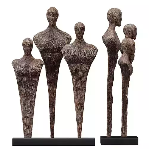 Clay Sculpture of the army 3D model