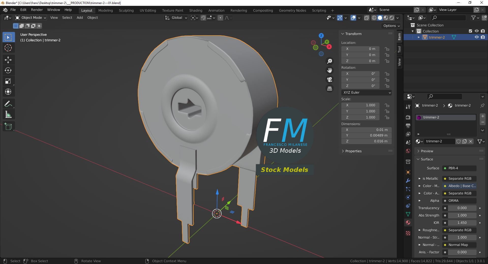 Trimmer 2 3D model_9
