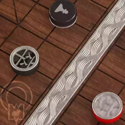 Chess Chinese XiangQi - international guide symbols 3D model