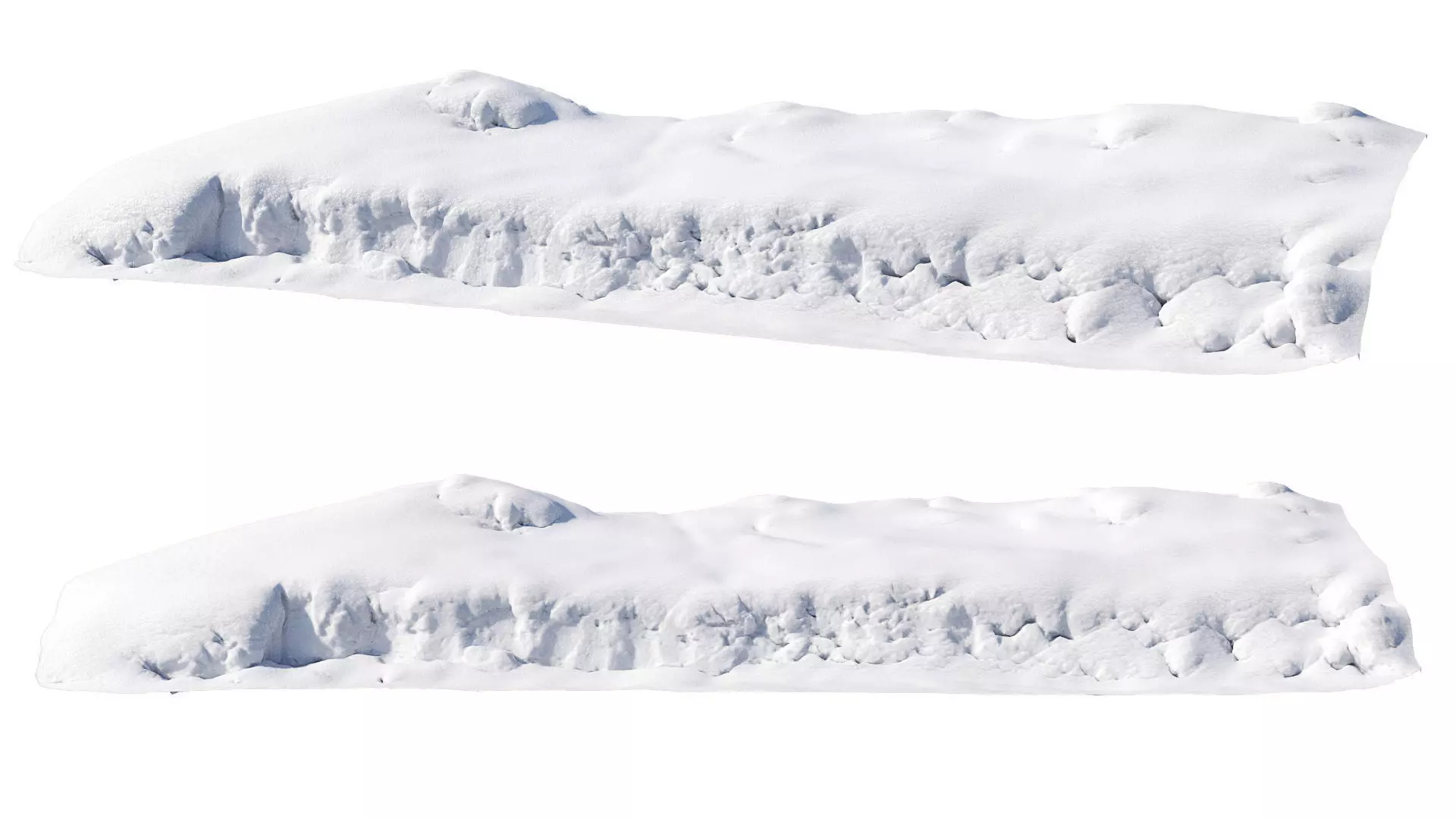 Low snow cliff 3D model_0