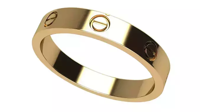 Love Wedding Band 6 mm Wide