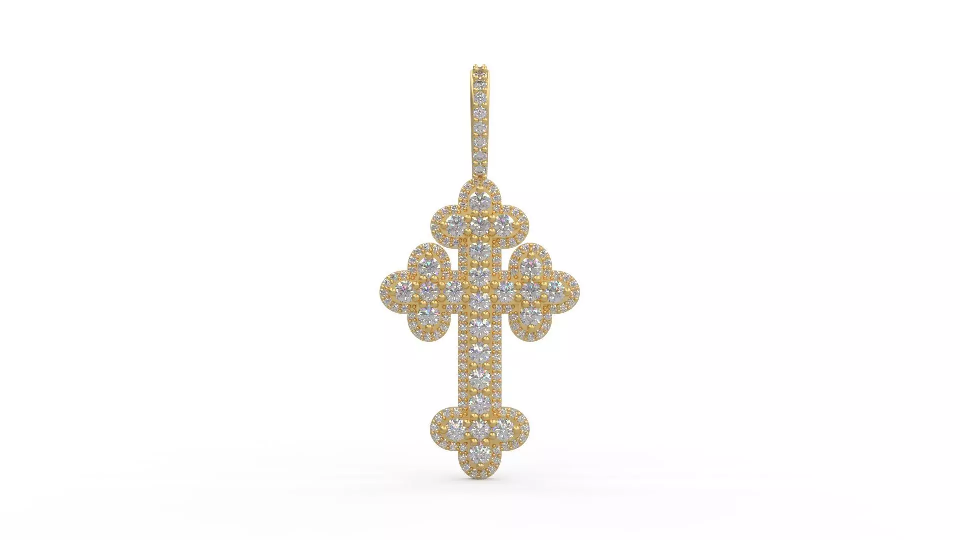 Cross Pendant 10 3D print model_0