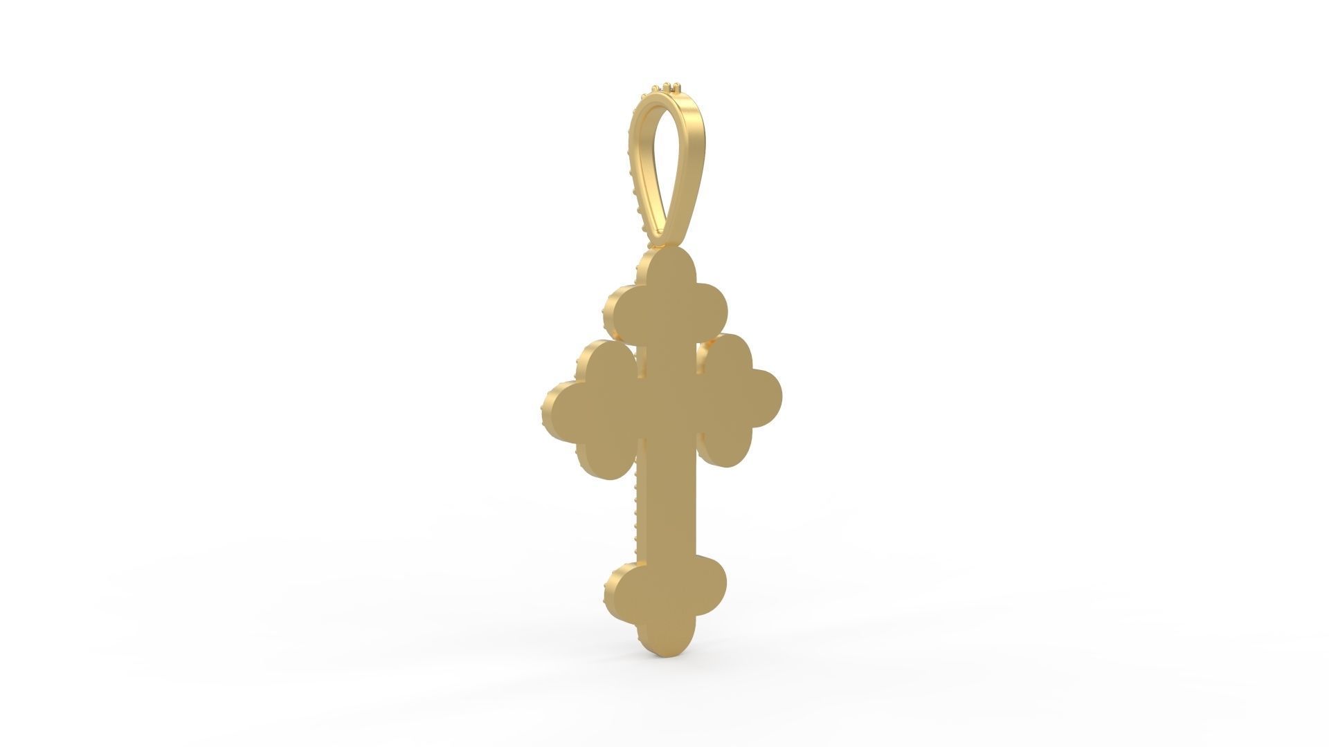 Cross Pendant 10 3D print model_3