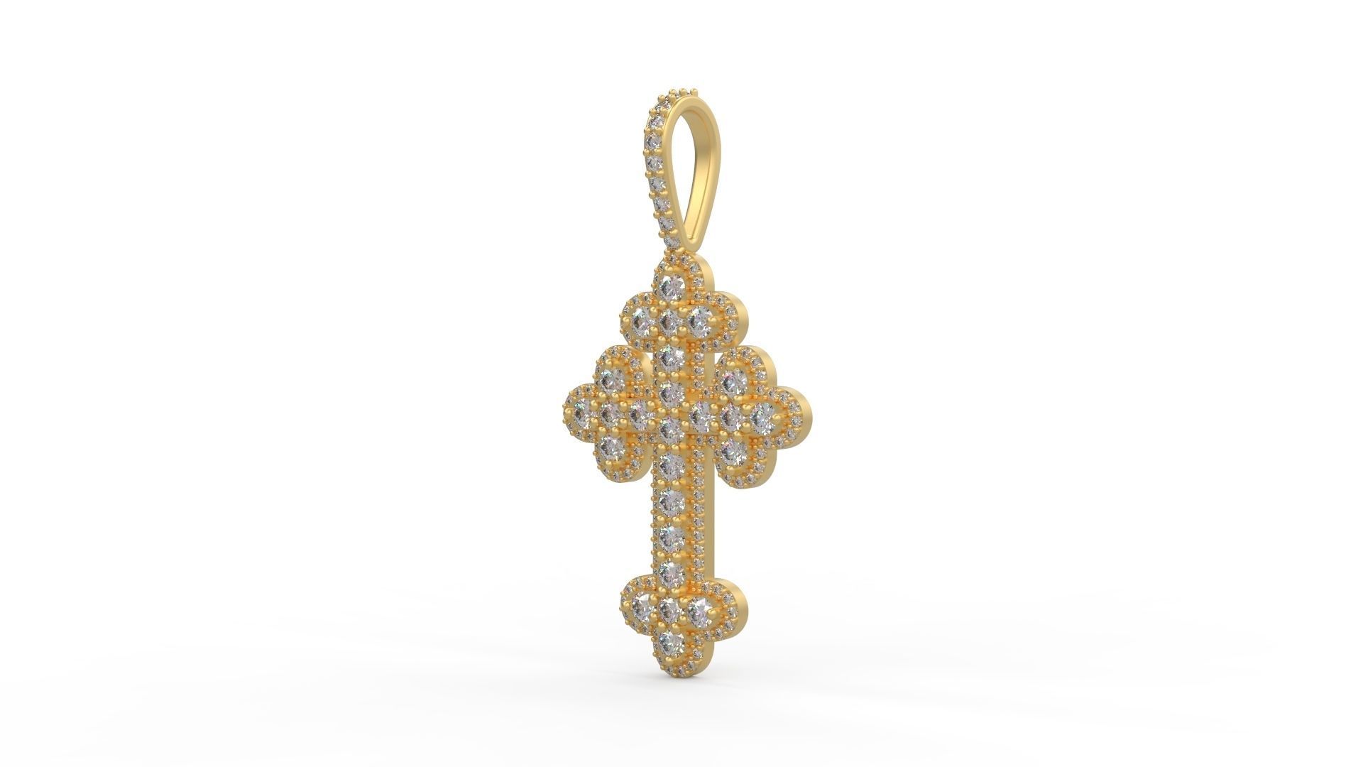 Cross Pendant 10 3D print model_1