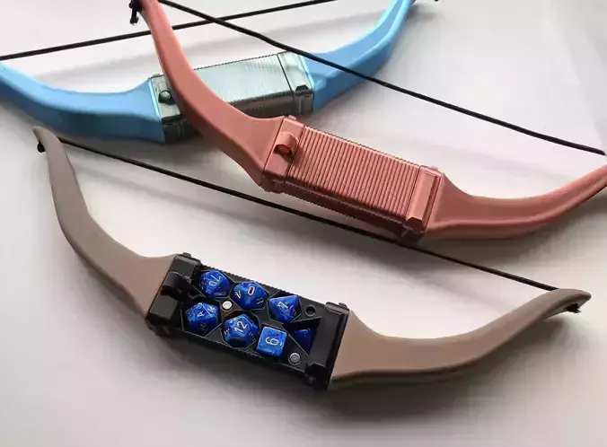 Dnd Dice Bow - Dungeons and Dragons 3D print model
