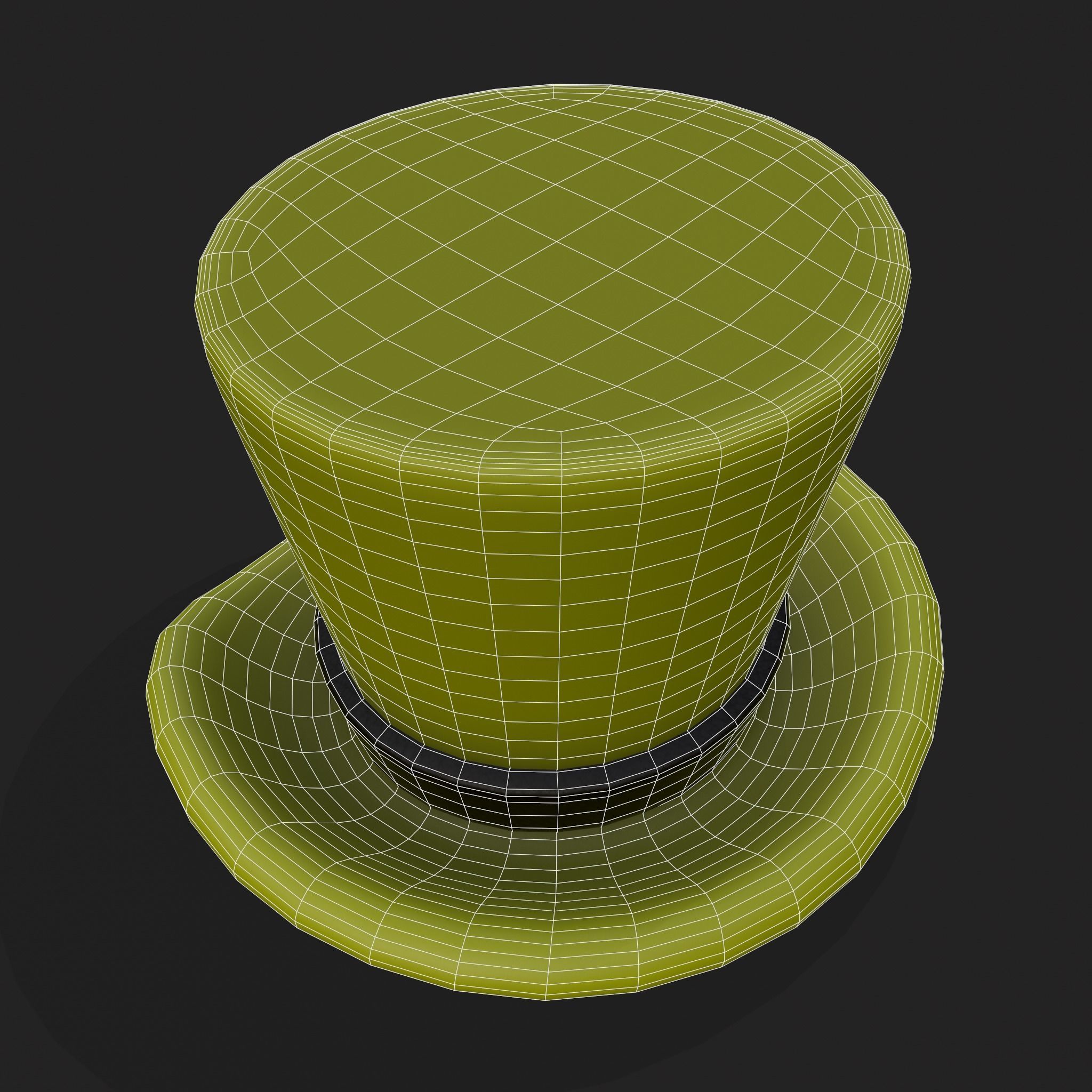Lucky to be Irish Hat Low-poly 3D model_6