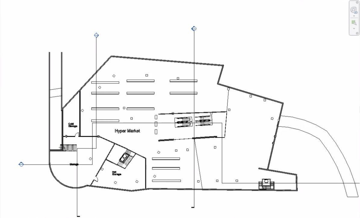 mall compelete revit projec p2 3D model_4