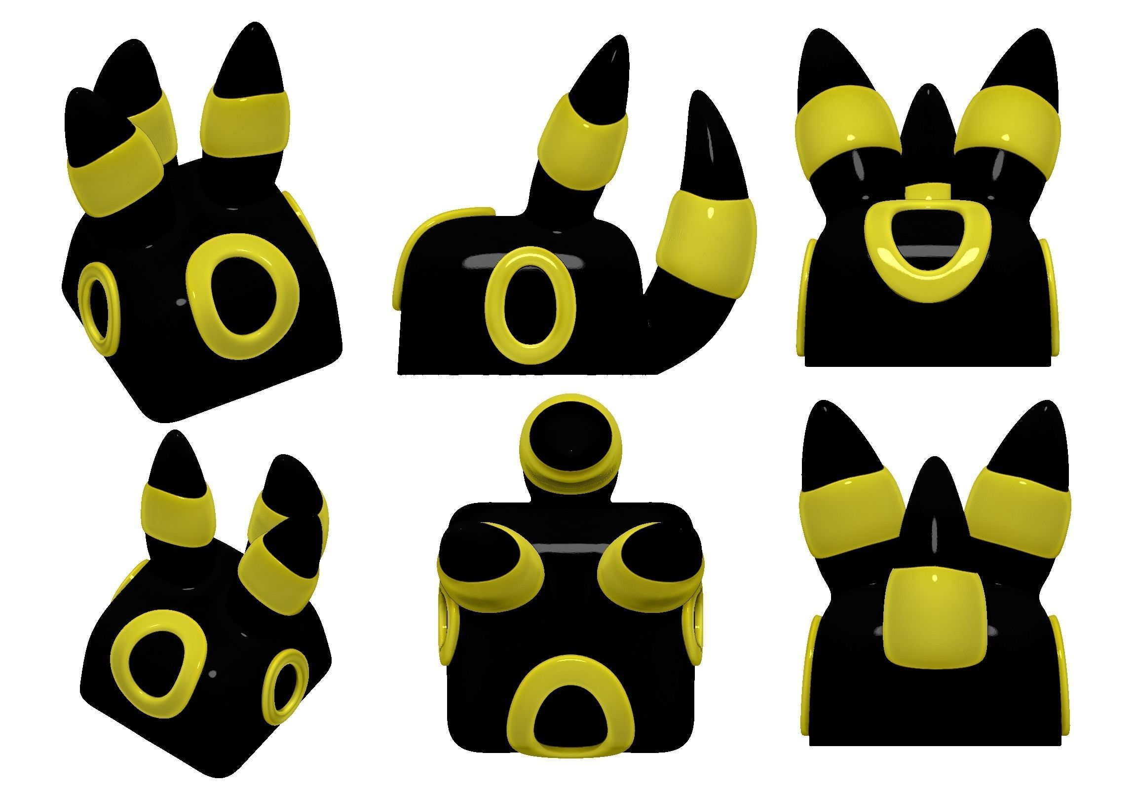 Eeveelutions Vol 2 Keycaps collection - Mechanical Keyboard  3D print model_6