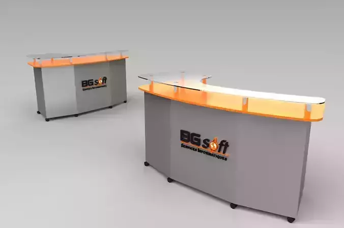 Front Desk Free 3D model