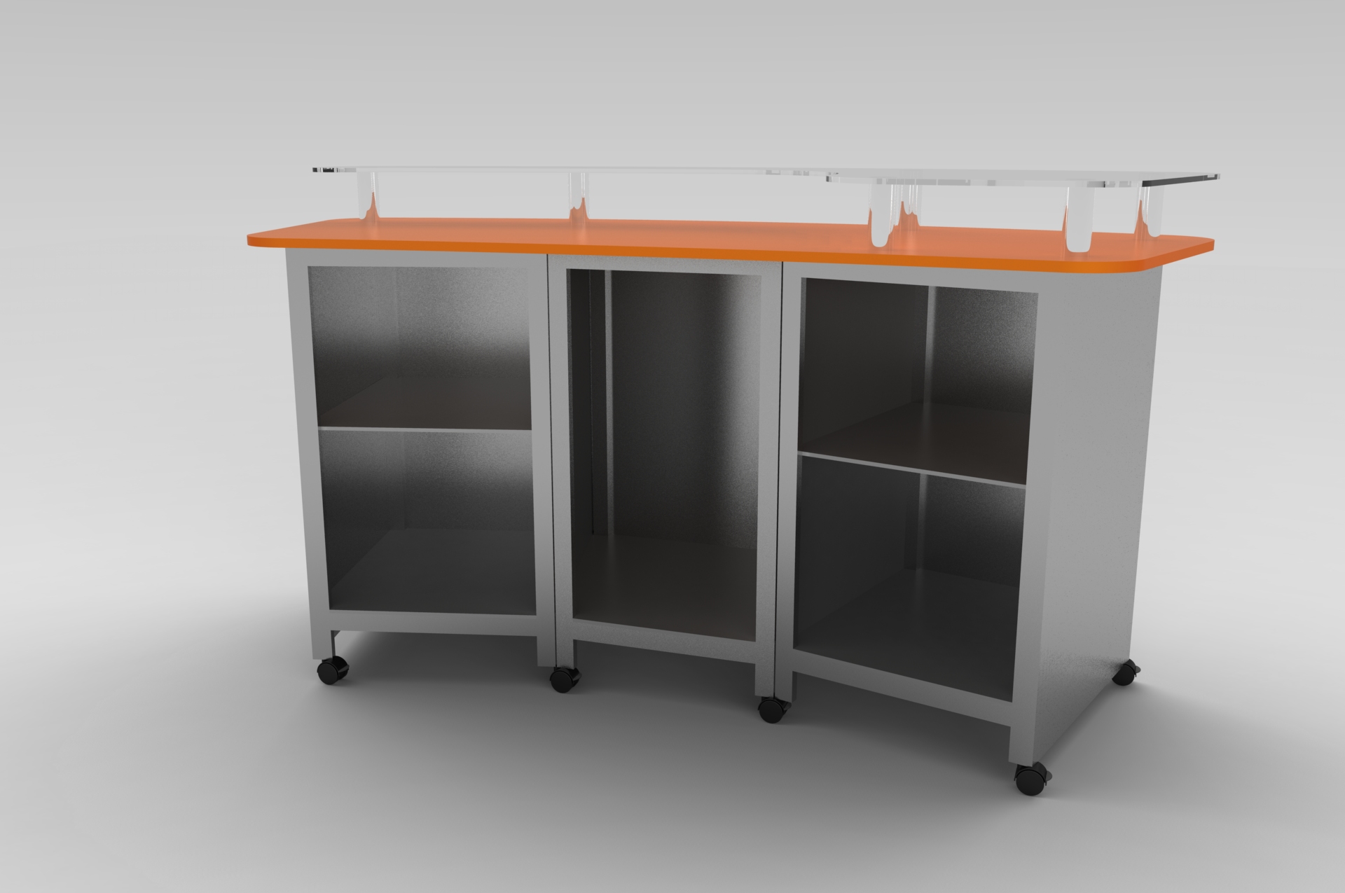 Front Desk Free 3D model_1