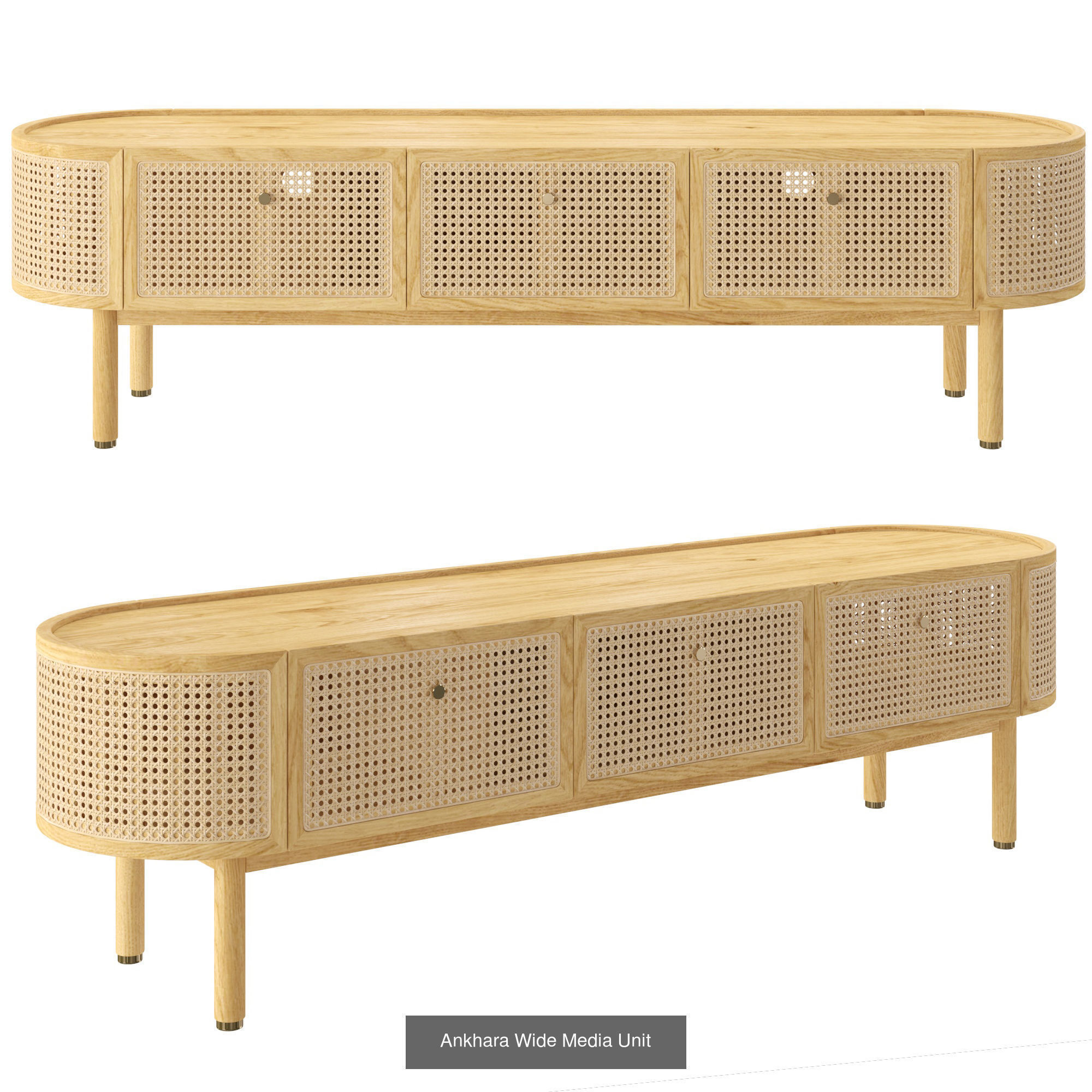 Ankhara Collection dresser with drawers made of rattan _3