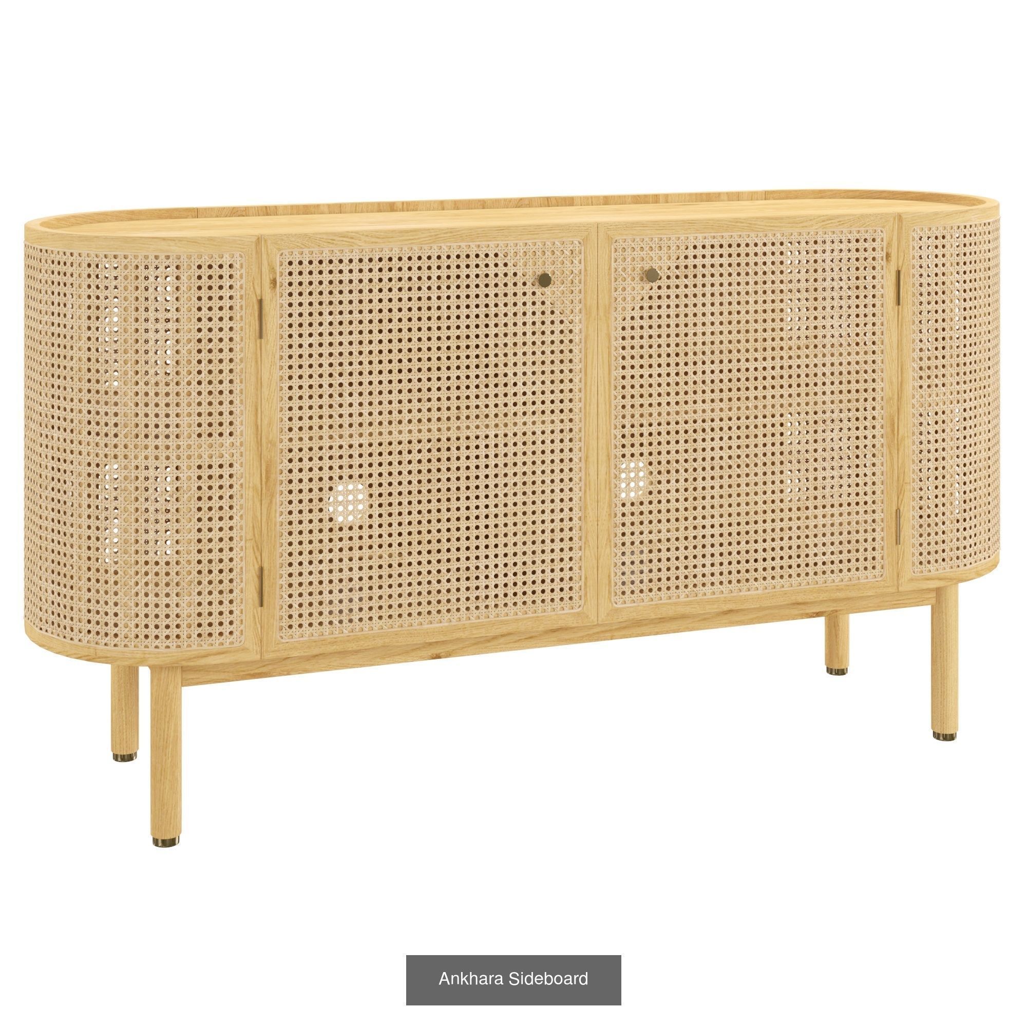 Ankhara Collection dresser with drawers made of rattan _4