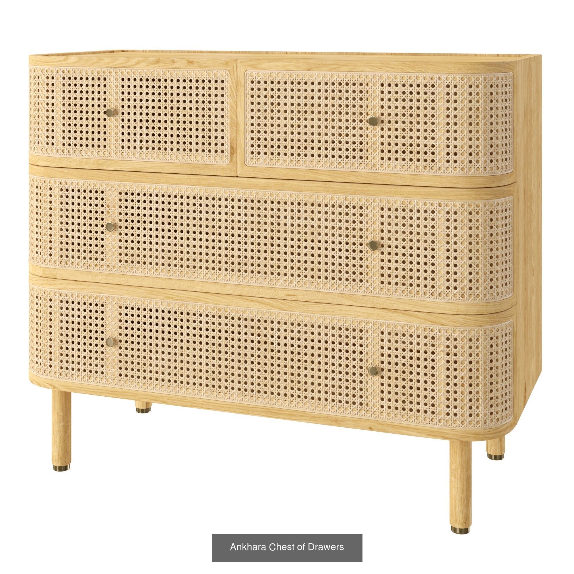 Ankhara Collection dresser with drawers made of rattan _2
