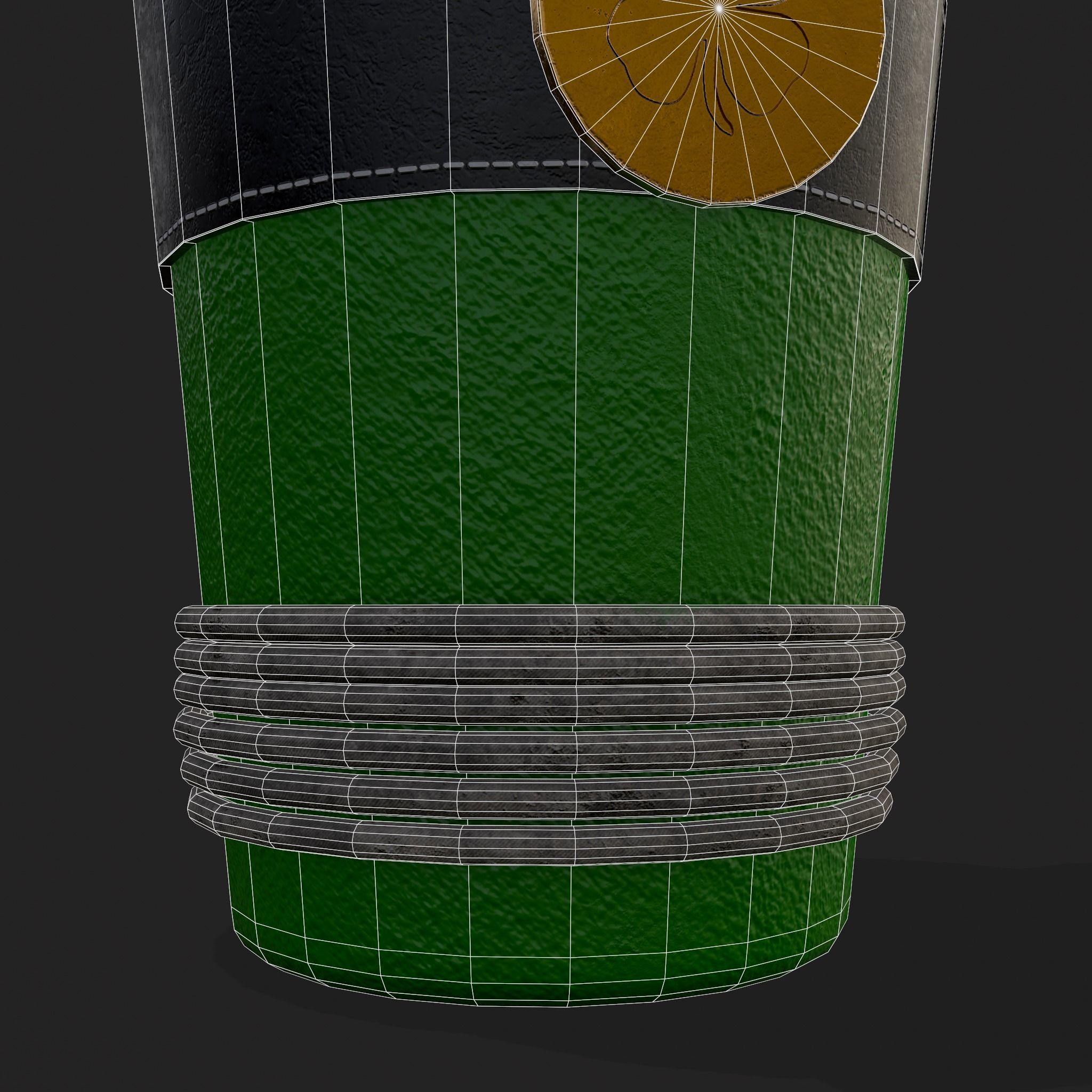 St Patricks Day Bottle Low-poly 3D model_18