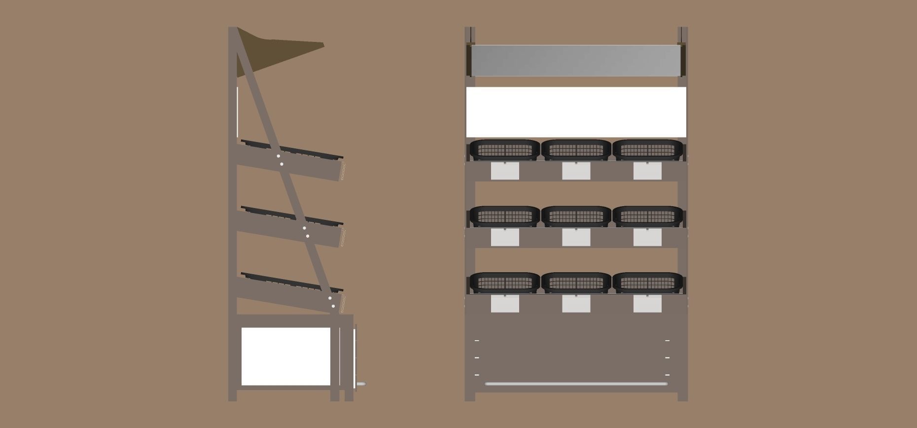 Black fruit shelf 3D model_4