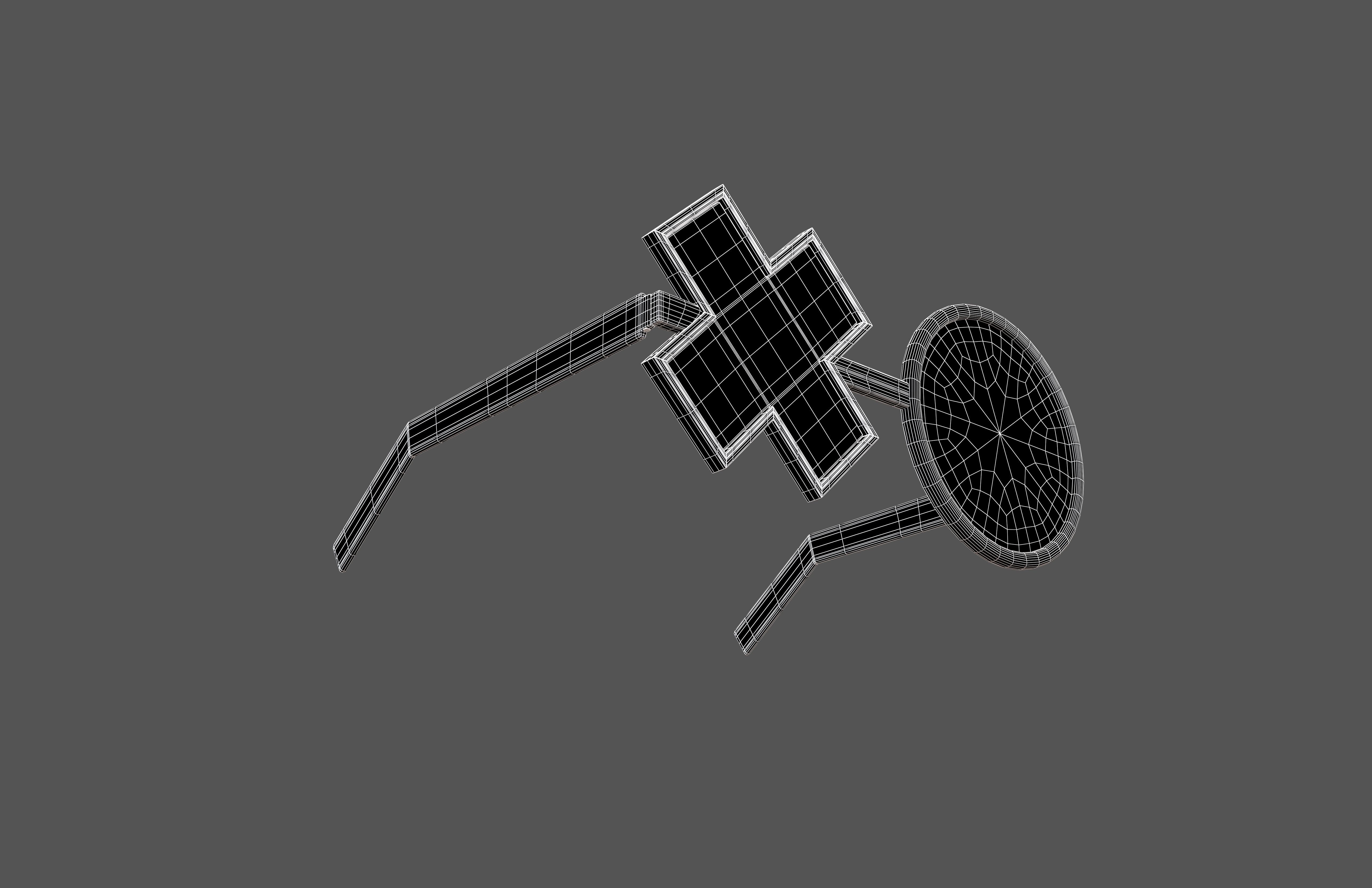 Cross And Circle Glasses v1 001 Low-poly 3D model_8