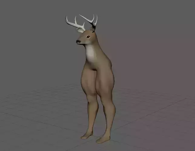 Thicc Deer Man 3D model
