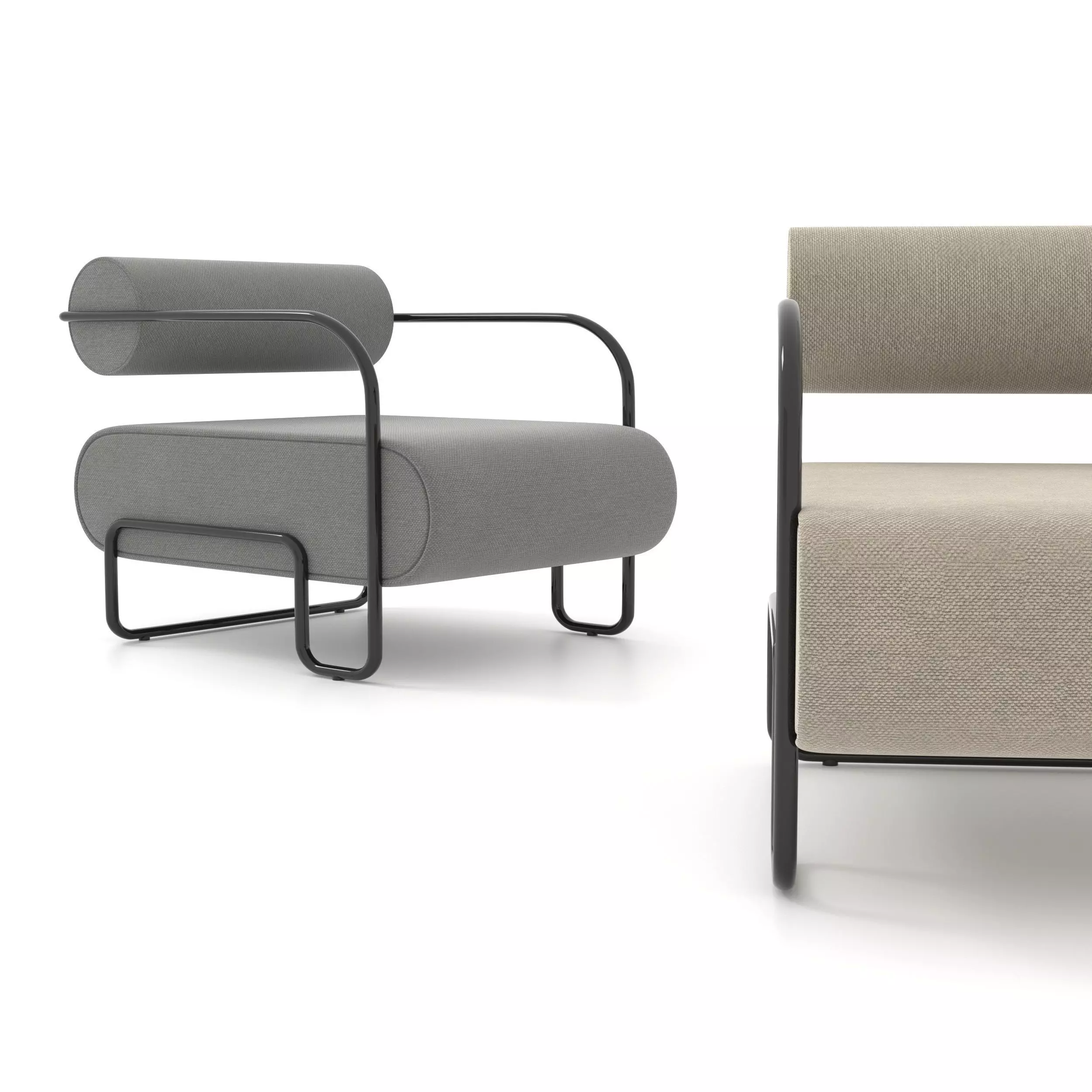 Armchair Loft Design 3D model_0