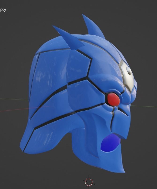 Urataros Kamen rider DEN-O 3D printable helmet 3D print model_3