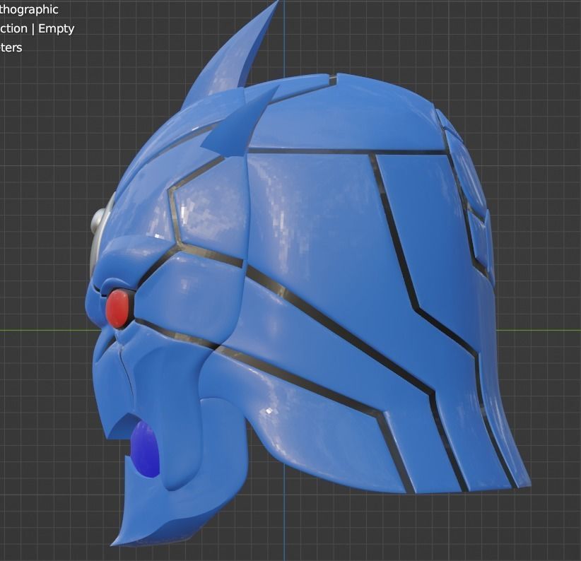 Urataros Kamen rider DEN-O 3D printable helmet 3D print model_1