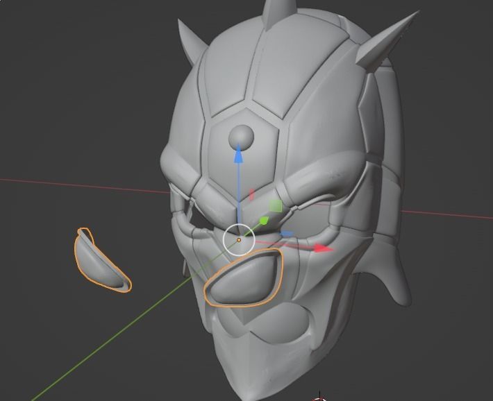 Urataros Kamen rider DEN-O 3D printable helmet 3D print model_14