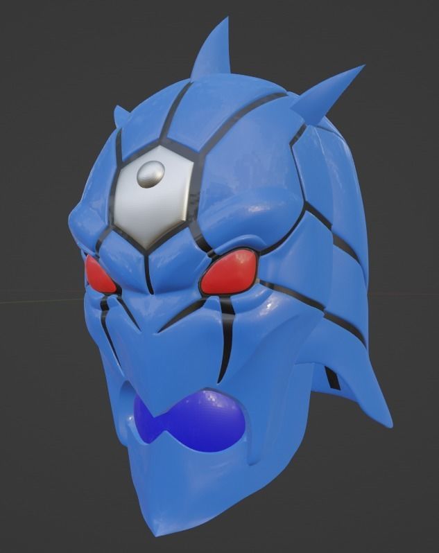 Urataros Kamen rider DEN-O 3D printable helmet 3D print model_2