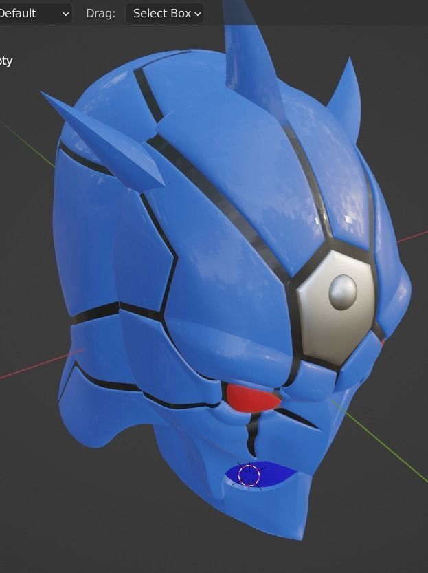 Urataros Kamen rider DEN-O 3D printable helmet 3D print model_4