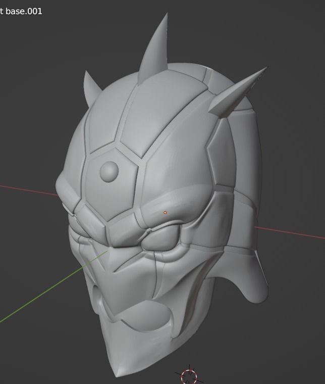 Urataros Kamen rider DEN-O 3D printable helmet 3D print model_10