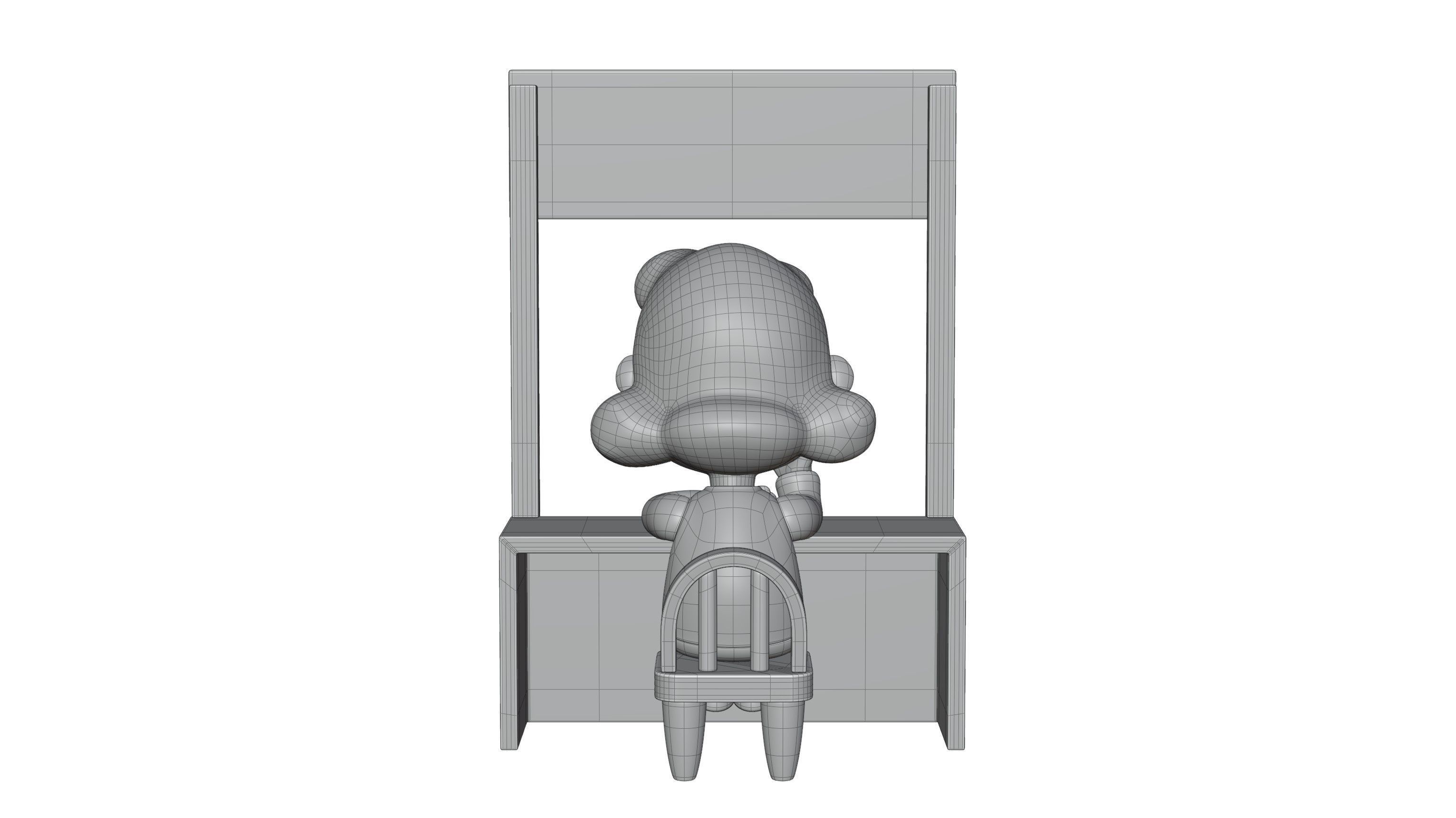 Lucy Psychiatric Booth 3D model_13