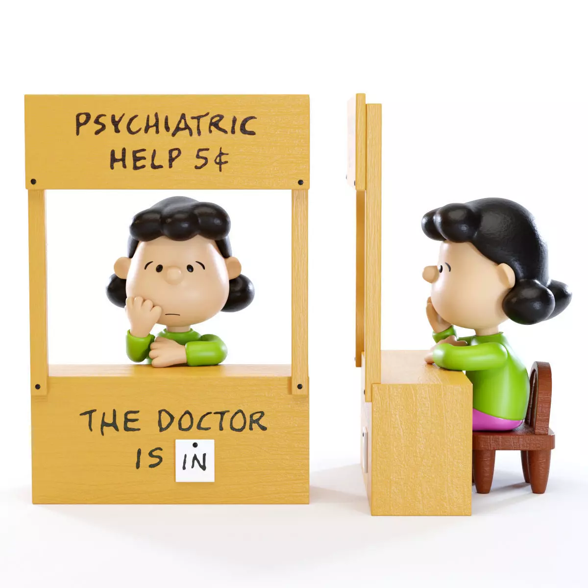 Lucy Psychiatric Booth 3D model_0