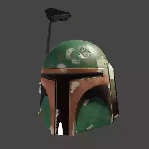 Boba Fett Helmet Low Poly