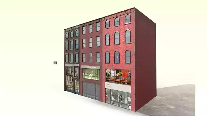 building brick with two windows