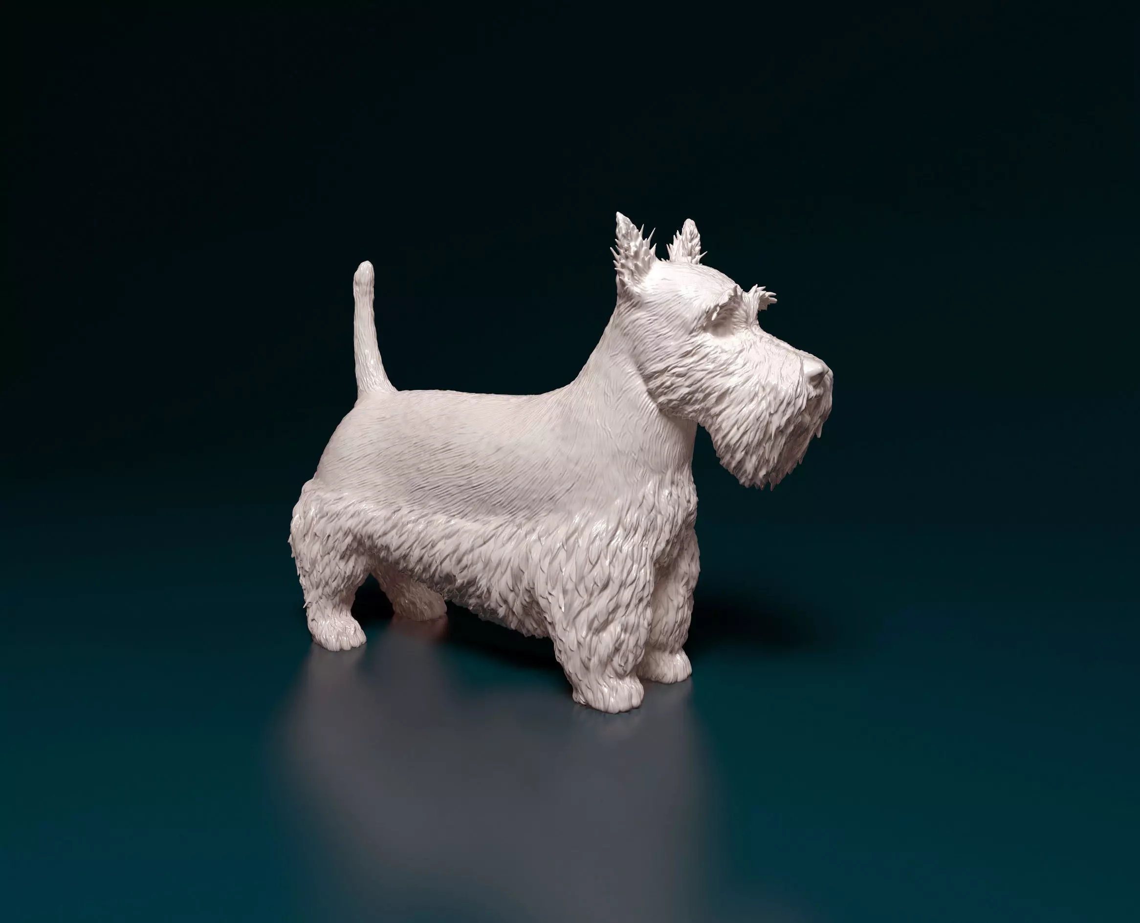 Scottish terrier 3D print model_0