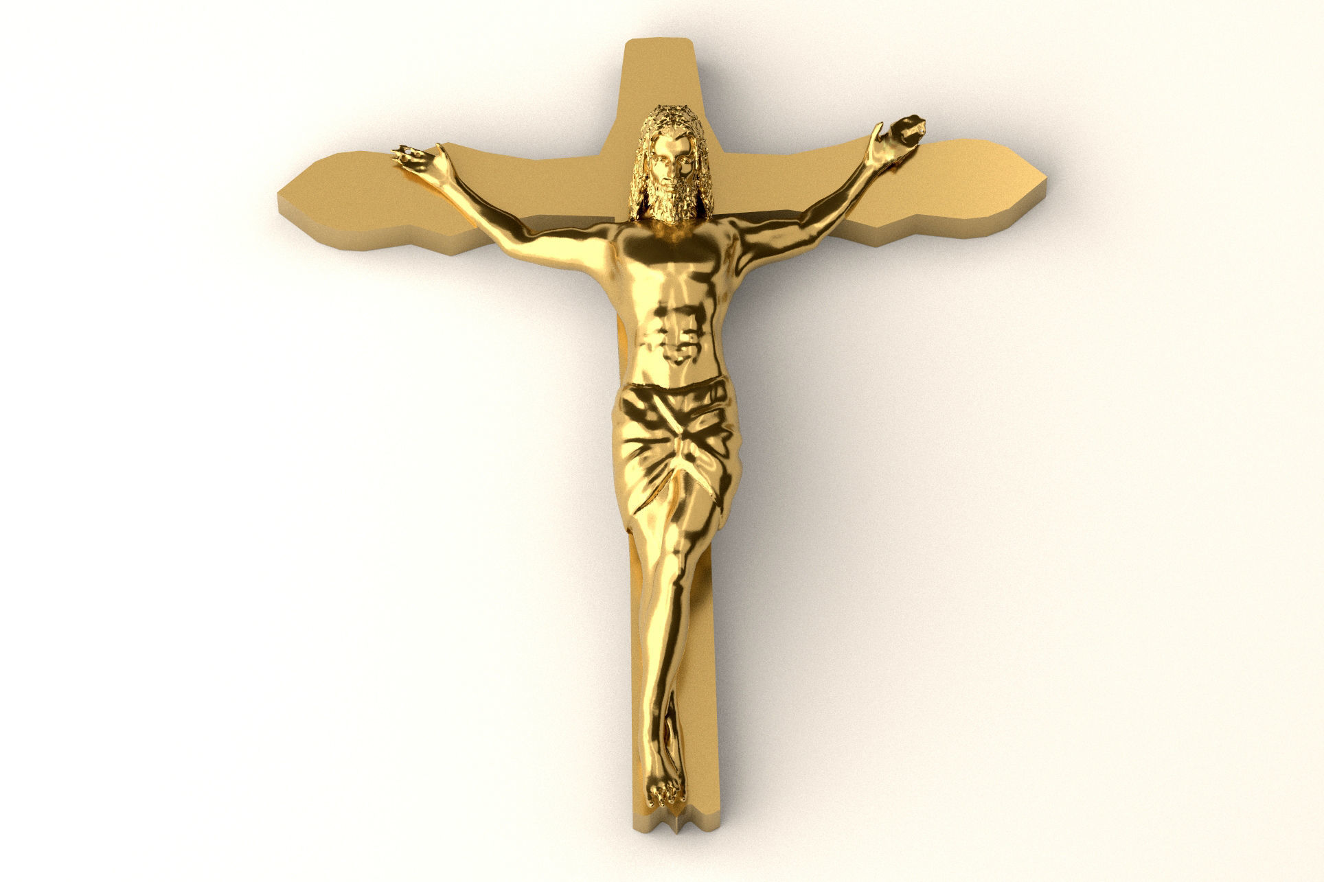 Cross Pendant P 035 3D print model_1