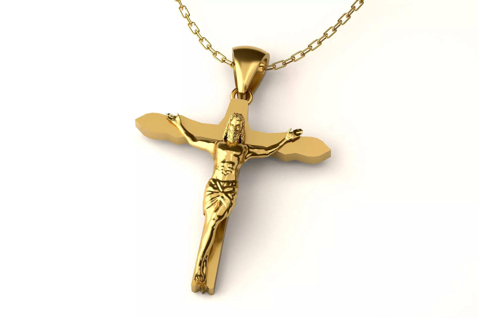 Cross Pendant P 035 3D print model_0