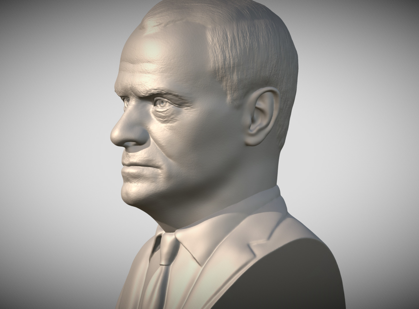 Donald Tusk bust for 3D printing 3D print model_2
