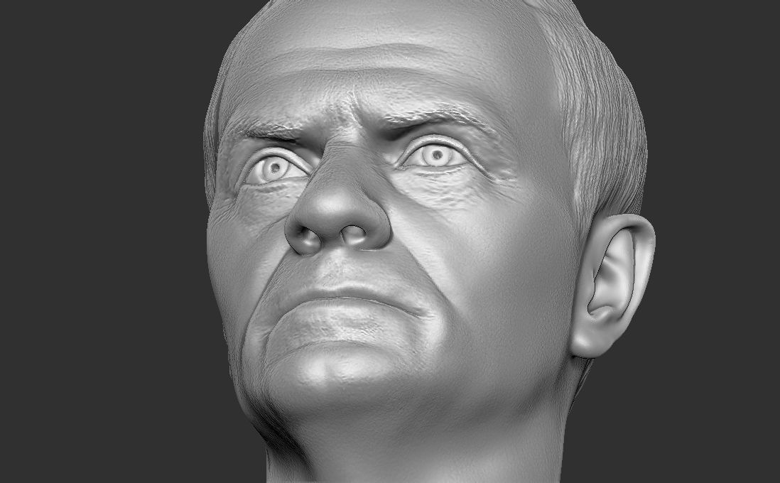 Donald Tusk bust for 3D printing 3D print model_25