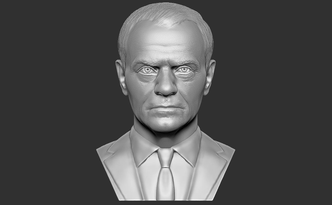 Donald Tusk bust for 3D printing 3D print model_5