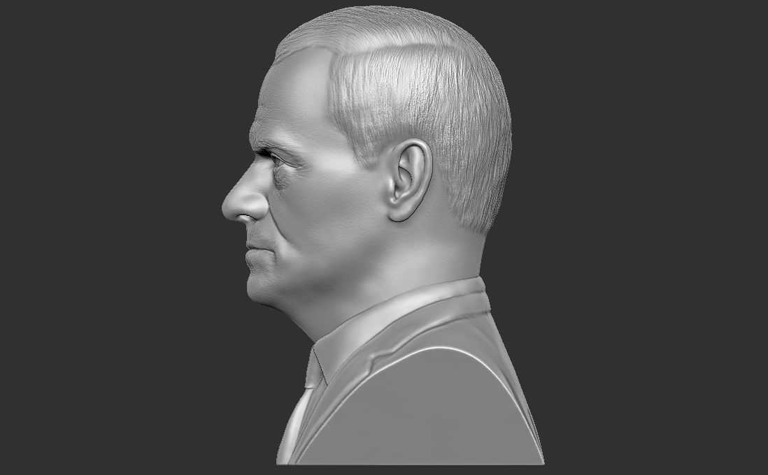 Donald Tusk bust for 3D printing 3D print model_9