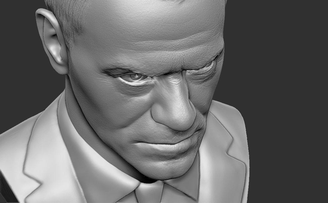 Donald Tusk bust for 3D printing 3D print model_27