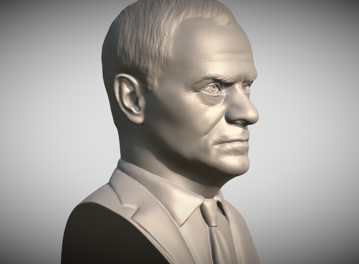 Donald Tusk bust for 3D printing 3D print model_3