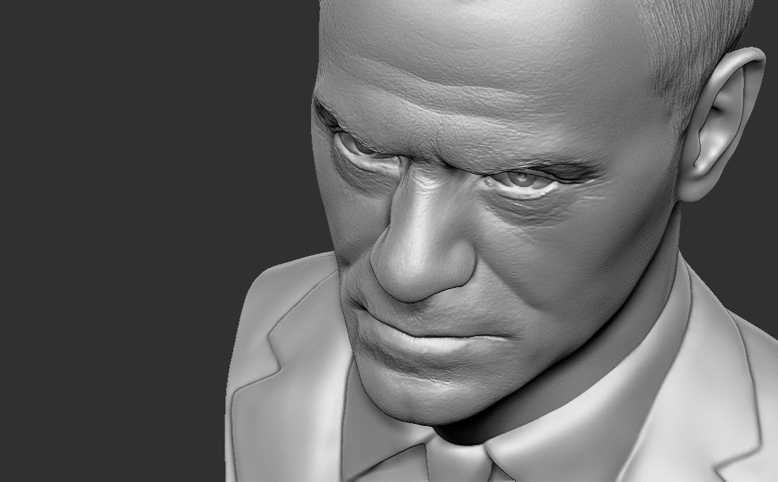 Donald Tusk bust for 3D printing 3D print model_28