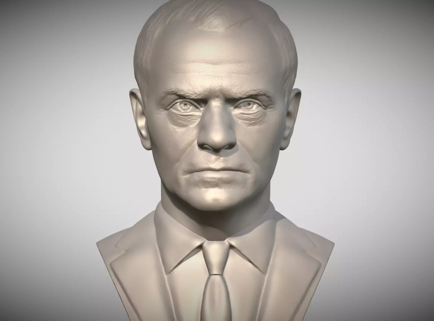 Donald Tusk bust for 3D printing 3D print model_0