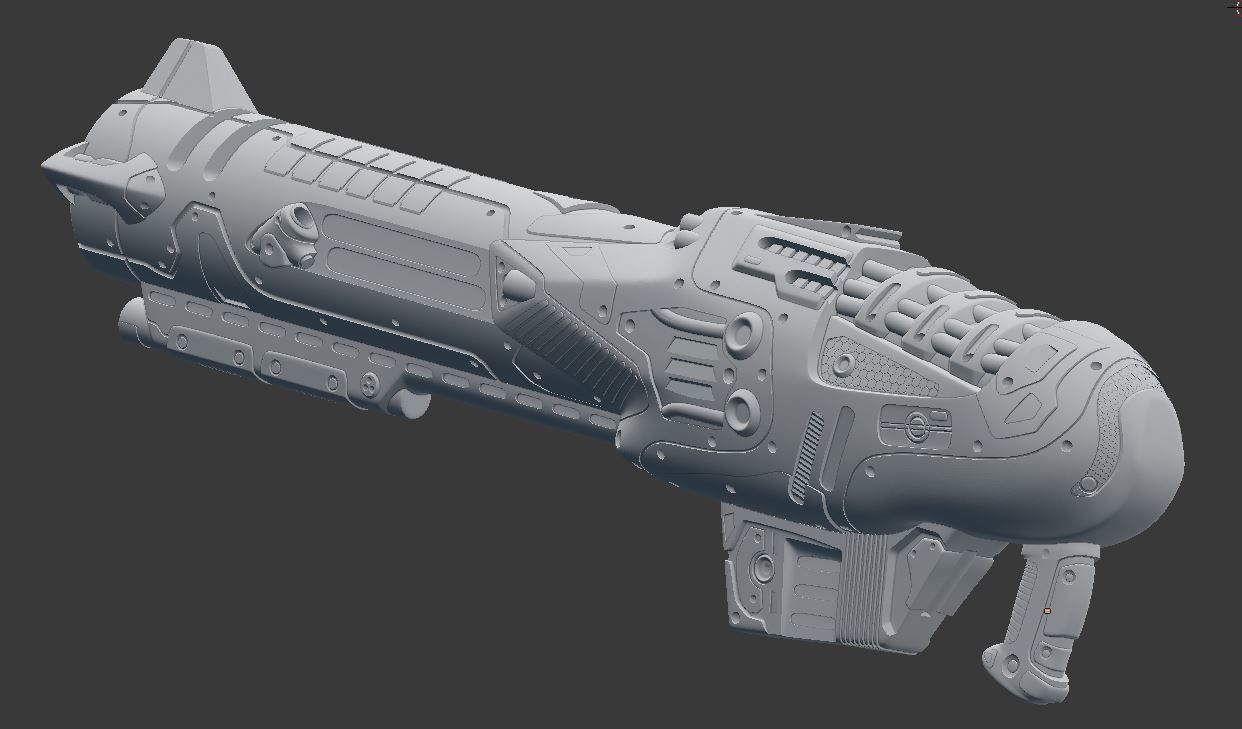 Quake Rocket Launcher free 3D model 3D printable CGTrader