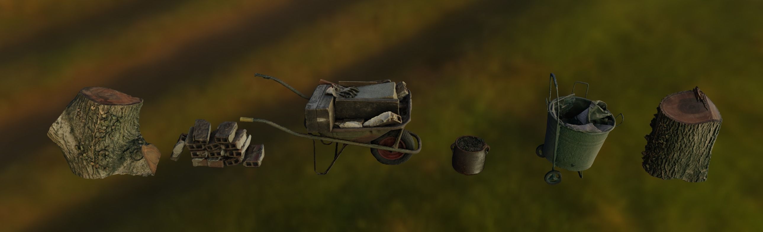 Old House Exterior Props 01 - Photoscanned Free low-poly 3D model_3