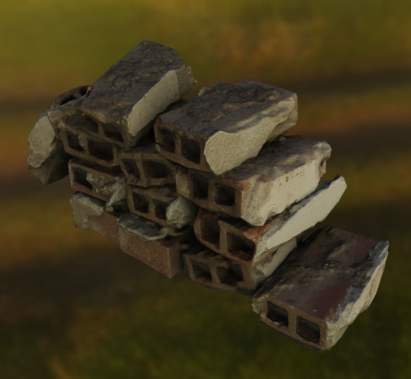 Old House Exterior Props 01 - Photoscanned Free low-poly 3D model_7